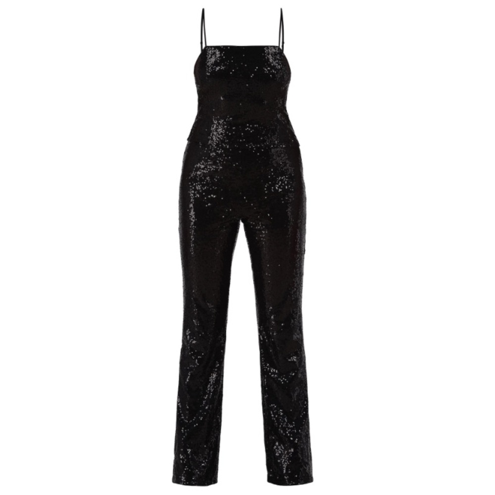 NWOT Black Sequin Tank Top and Pants Set M